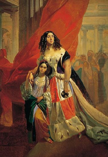 Karl Briullov Adopted Daughter Amazilia Paccini china oil painting image